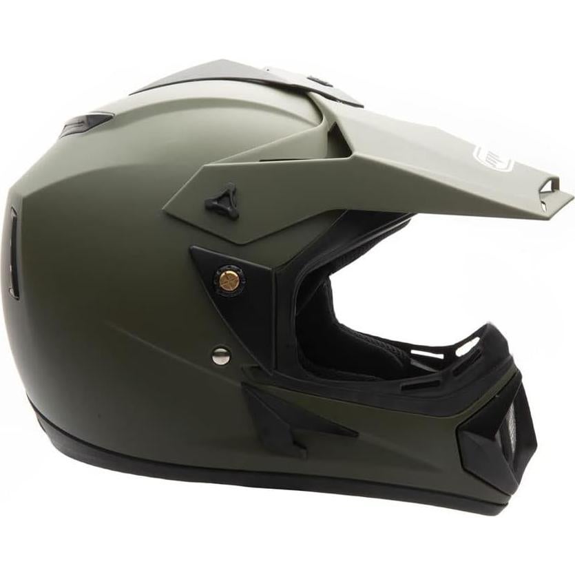 Casco MMG Off Road para Adultos Azul Brillante con Gafas