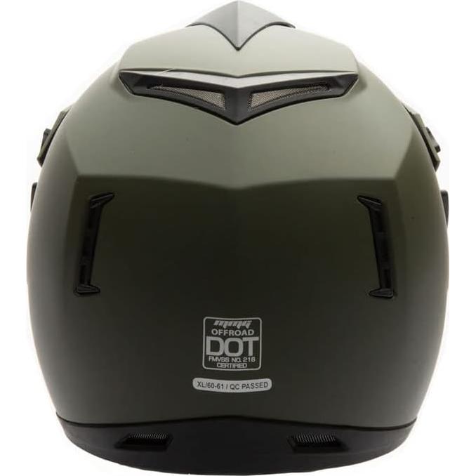 Casco MMG Off Road para Adultos Azul Brillante con Gafas