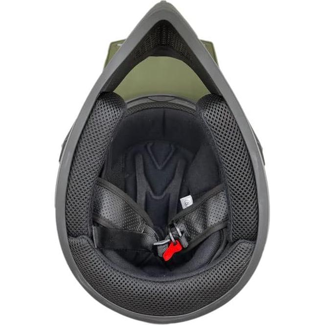 Casco MMG Off Road para Adultos Azul Brillante con Gafas