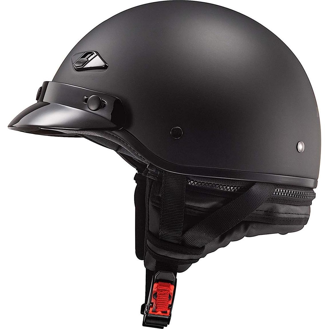 Casco LS2 Bagger 568 Negro Mate para Motocicleta