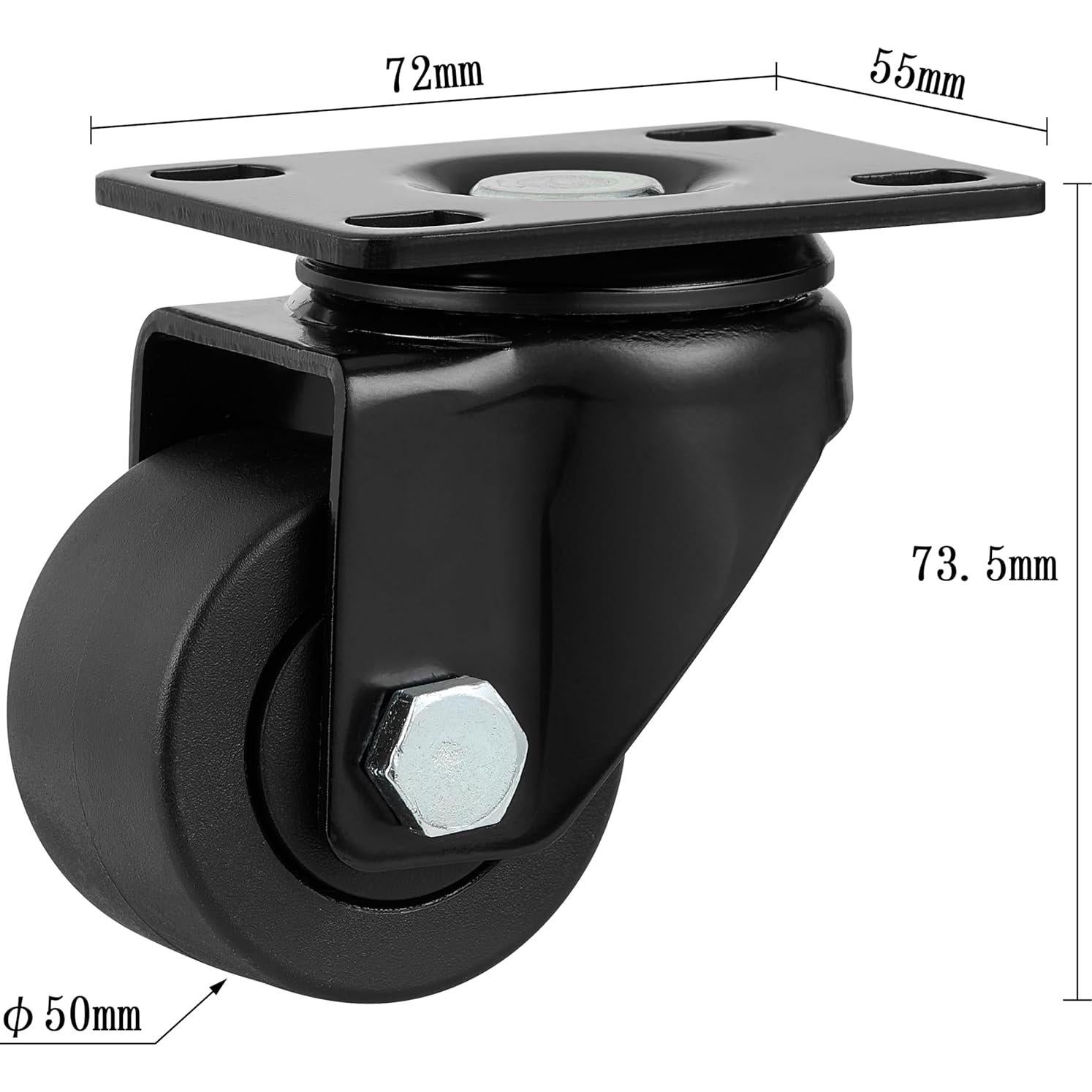 Ruedas Giratorias Finnhomy 5 cm Set 4 Alta Resistencia