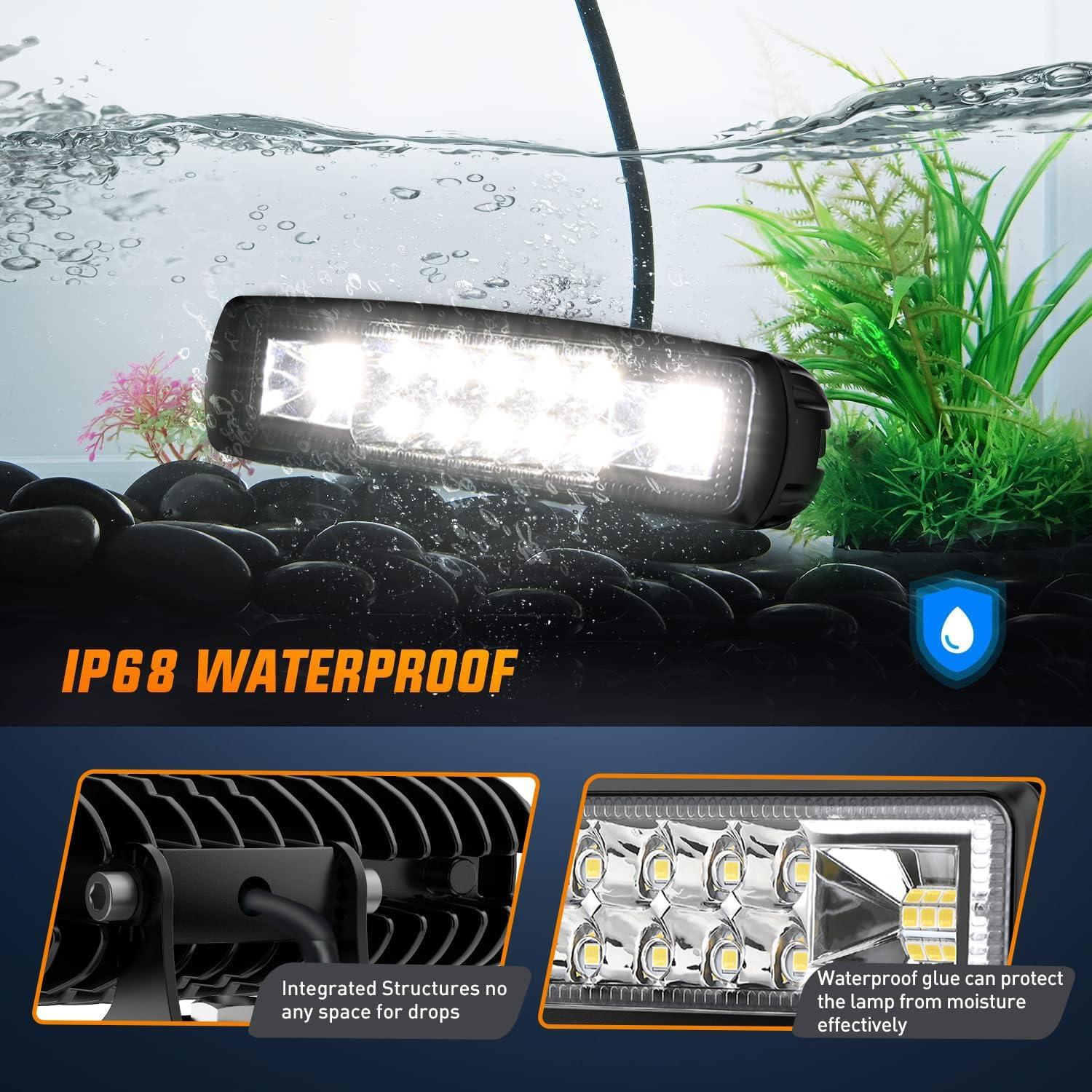 Nilight Pods LED 60W 15.24 cm Luz de Niebla para Off Road