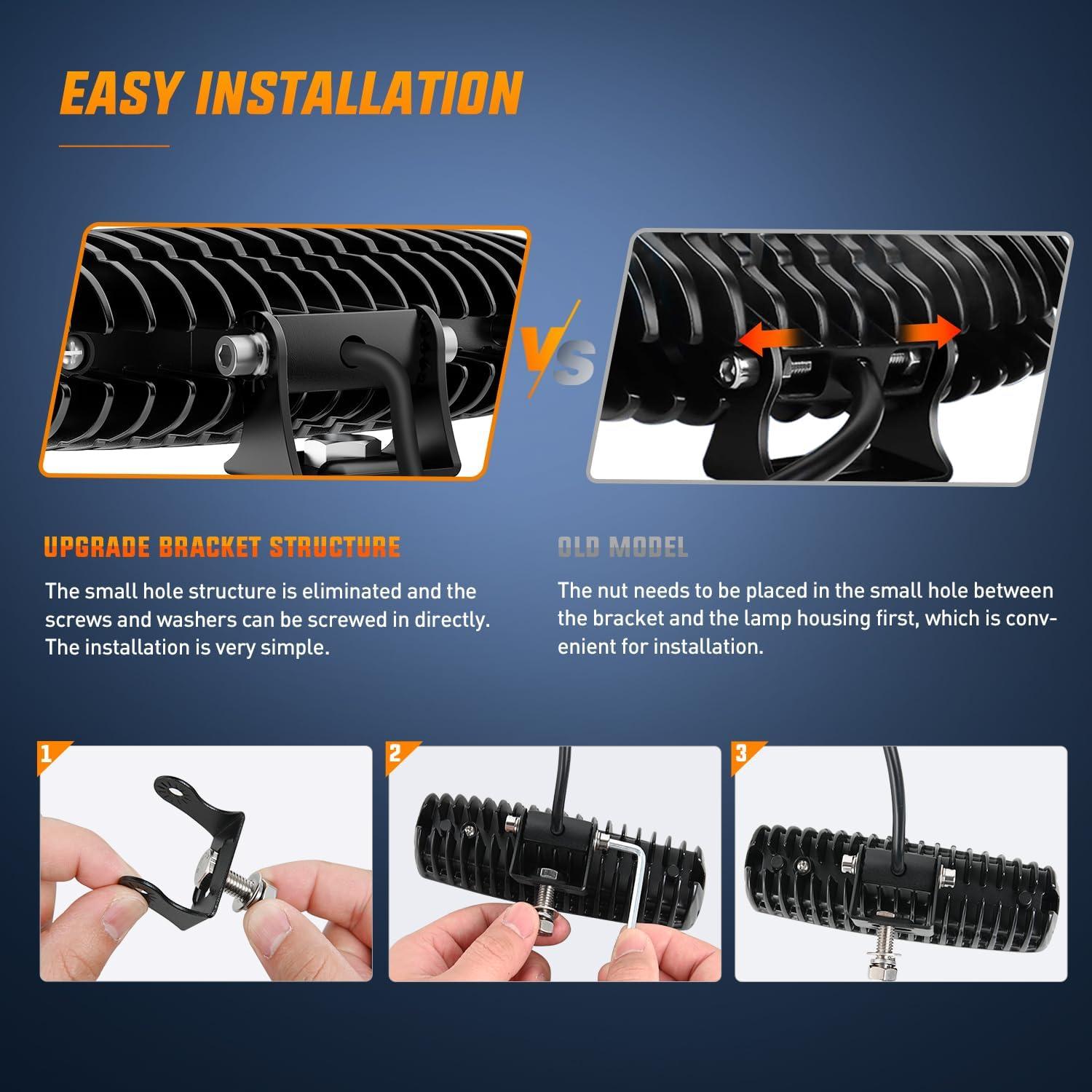 Nilight Pods LED 60W 15.24 cm Luz de Niebla para Off Road