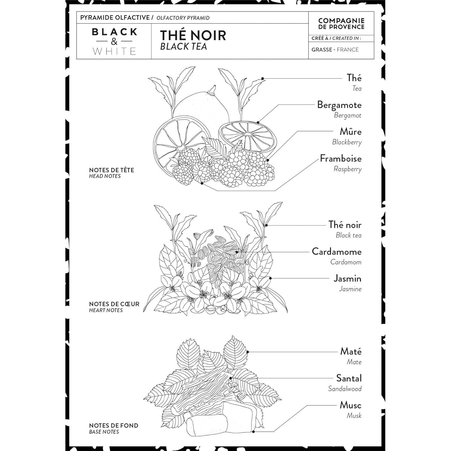 Jabón Líquido y Crema de Manos Compagnie de Provence Té Negro 295ml