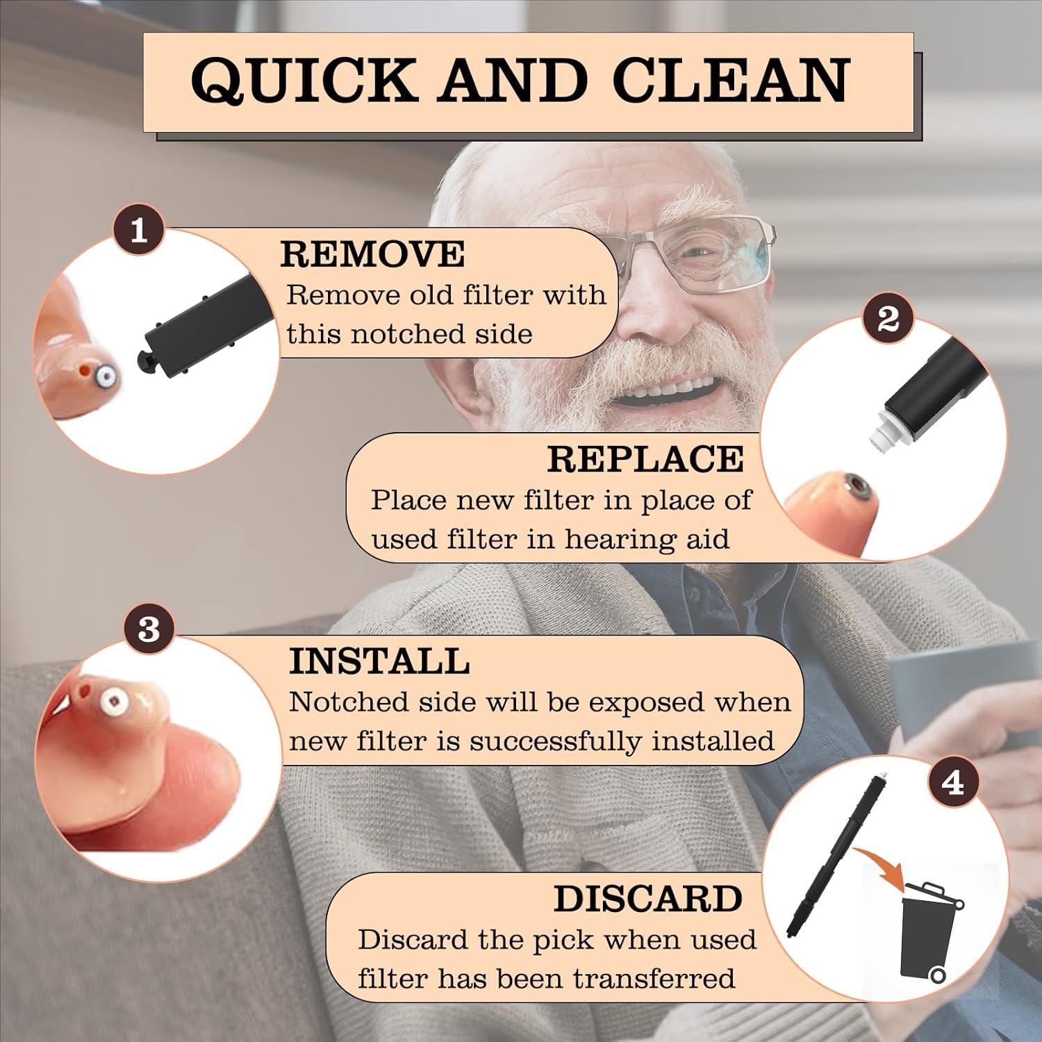 Filtros Cerustop para Cerumen Yoheally - 80 Pcs para Audífonos