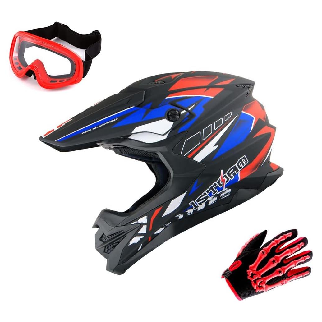 Casco 1Storm HF803 Motocross Adulto Negro Mate S