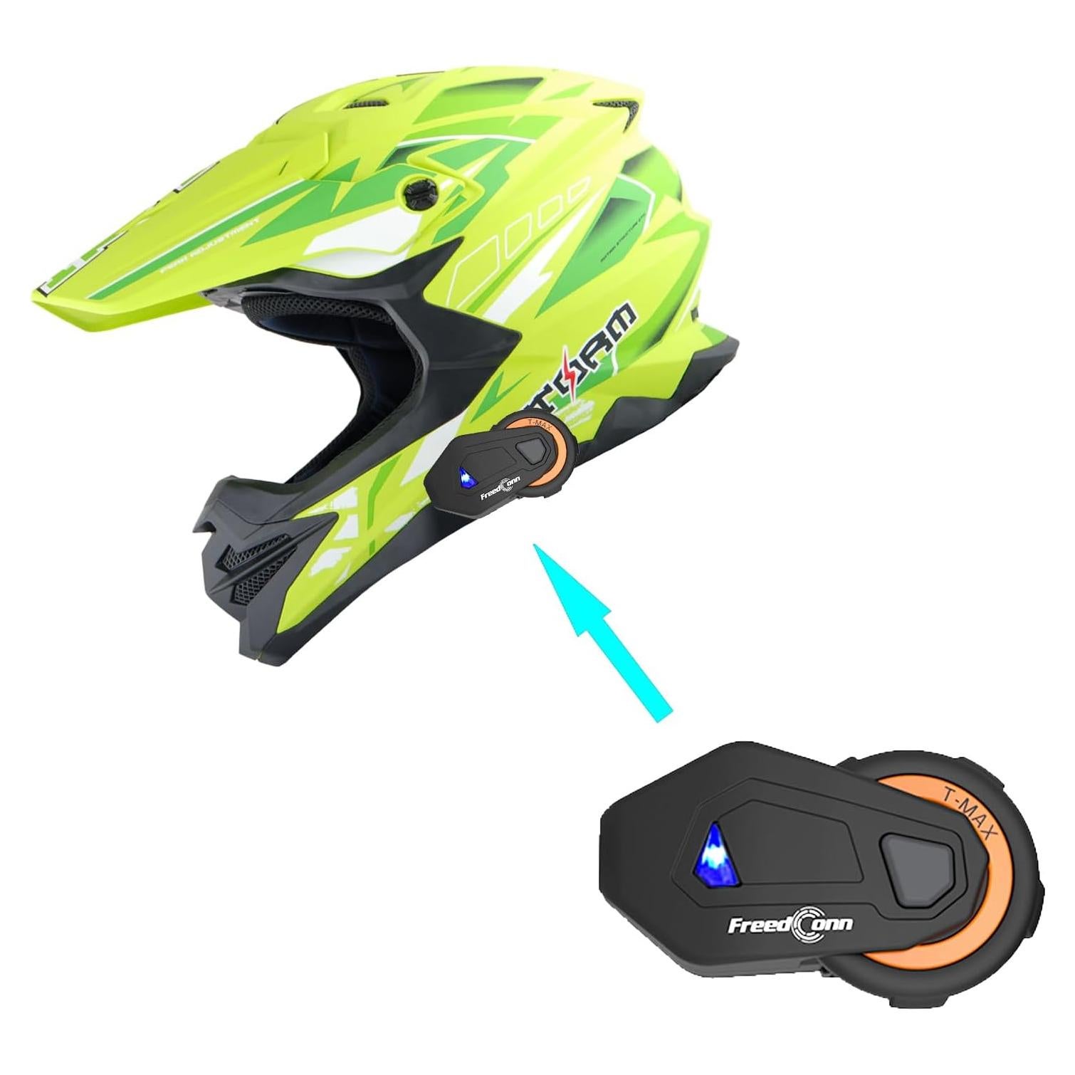 Casco 1Storm HF803 Motocross Adulto Negro Mate S