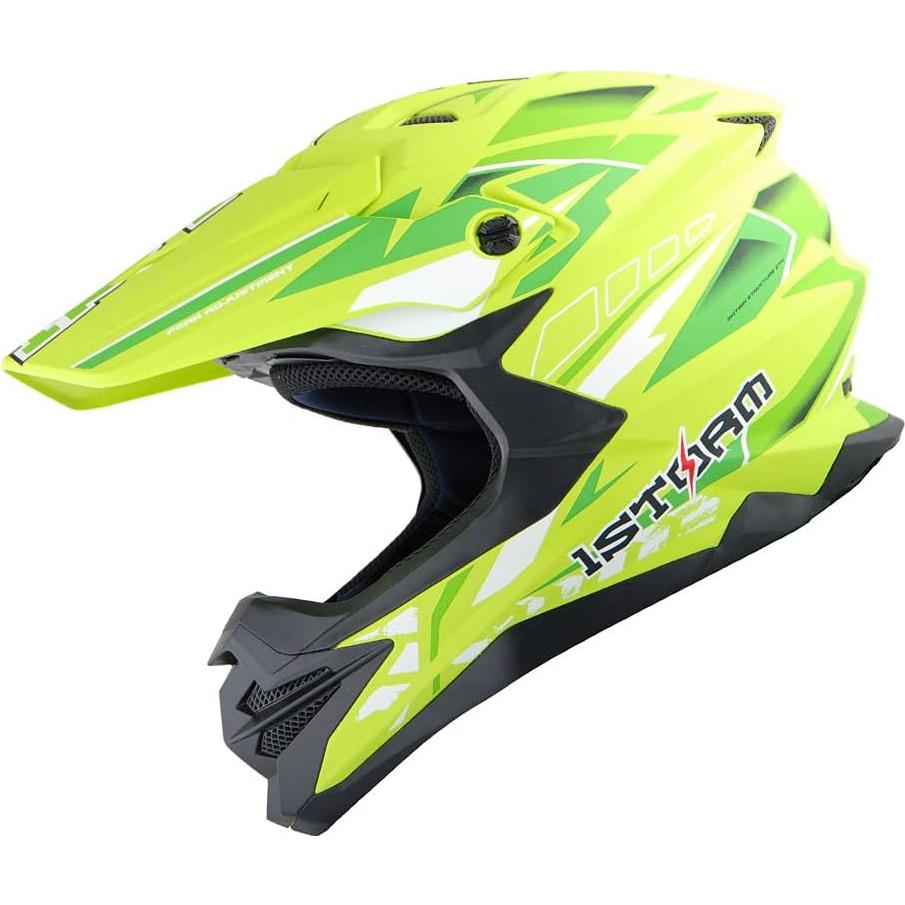 Casco 1Storm HF803 Motocross Adulto Negro Mate S