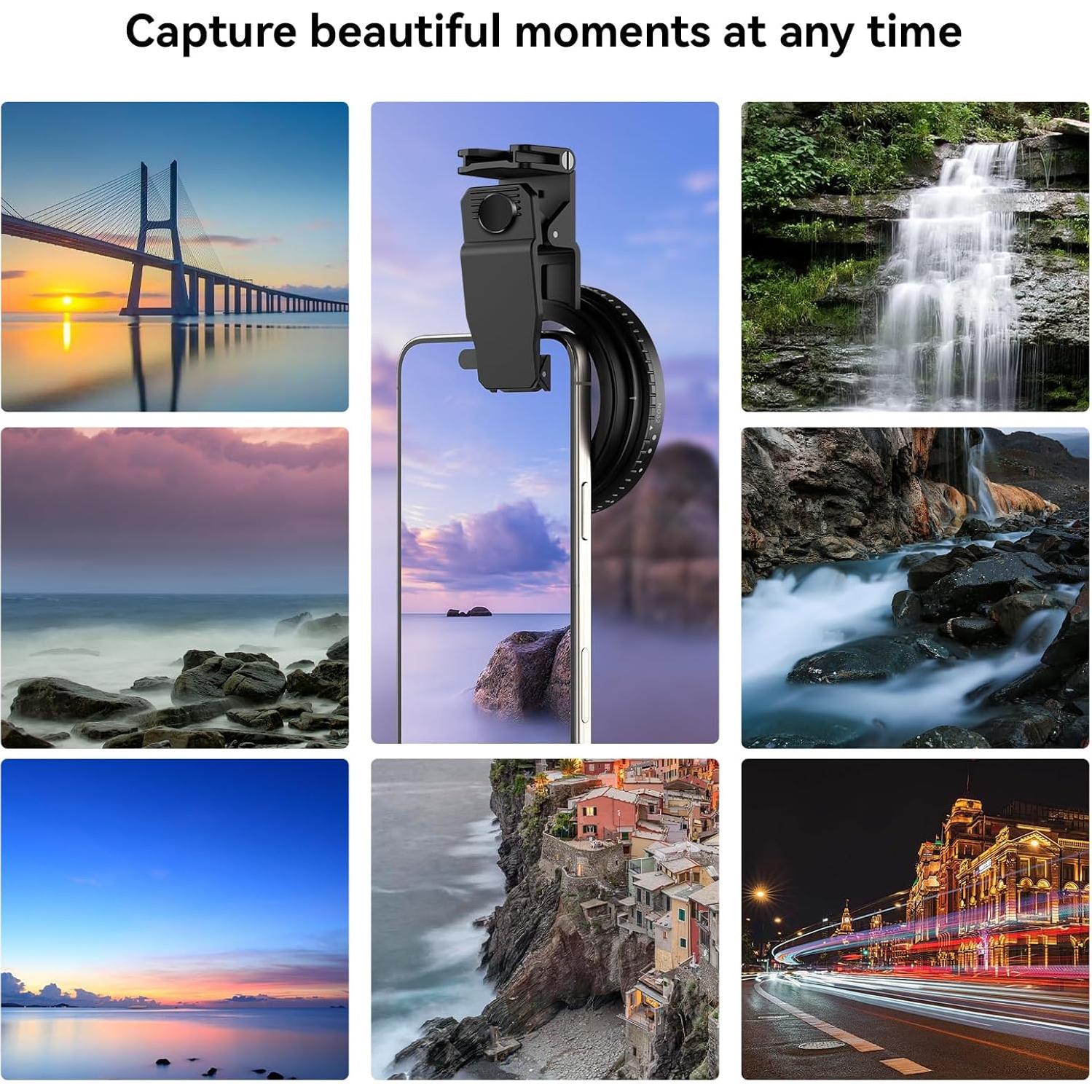 Filtro ND APEXEL 67mm Variable ND2-ND400 para Cámara
