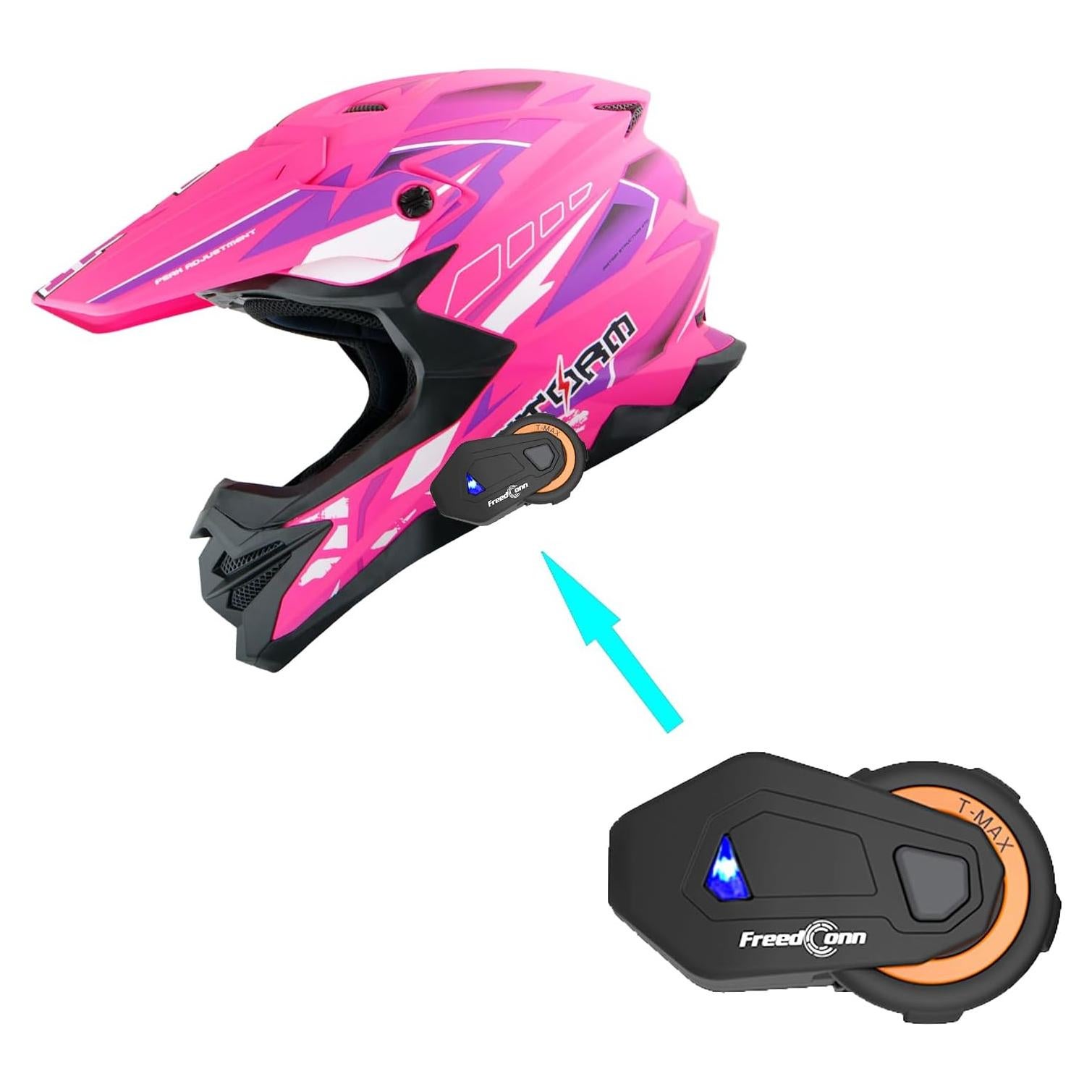 Casco 1Storm HF803 Motocross Adulto Negro Mate