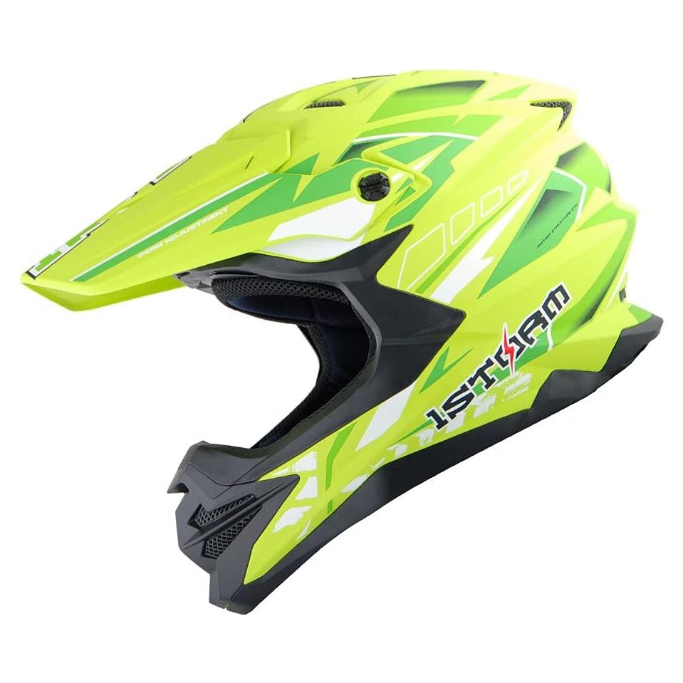 Casco 1Storm HF803 Motocross Adulto Negro Mate 53-54 CM