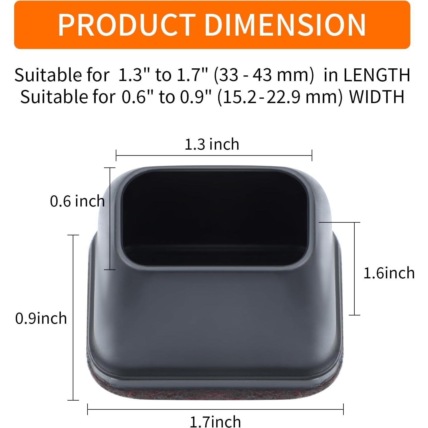 Ezprotekt 16 Protectores de Piso de Silicona para Muebles