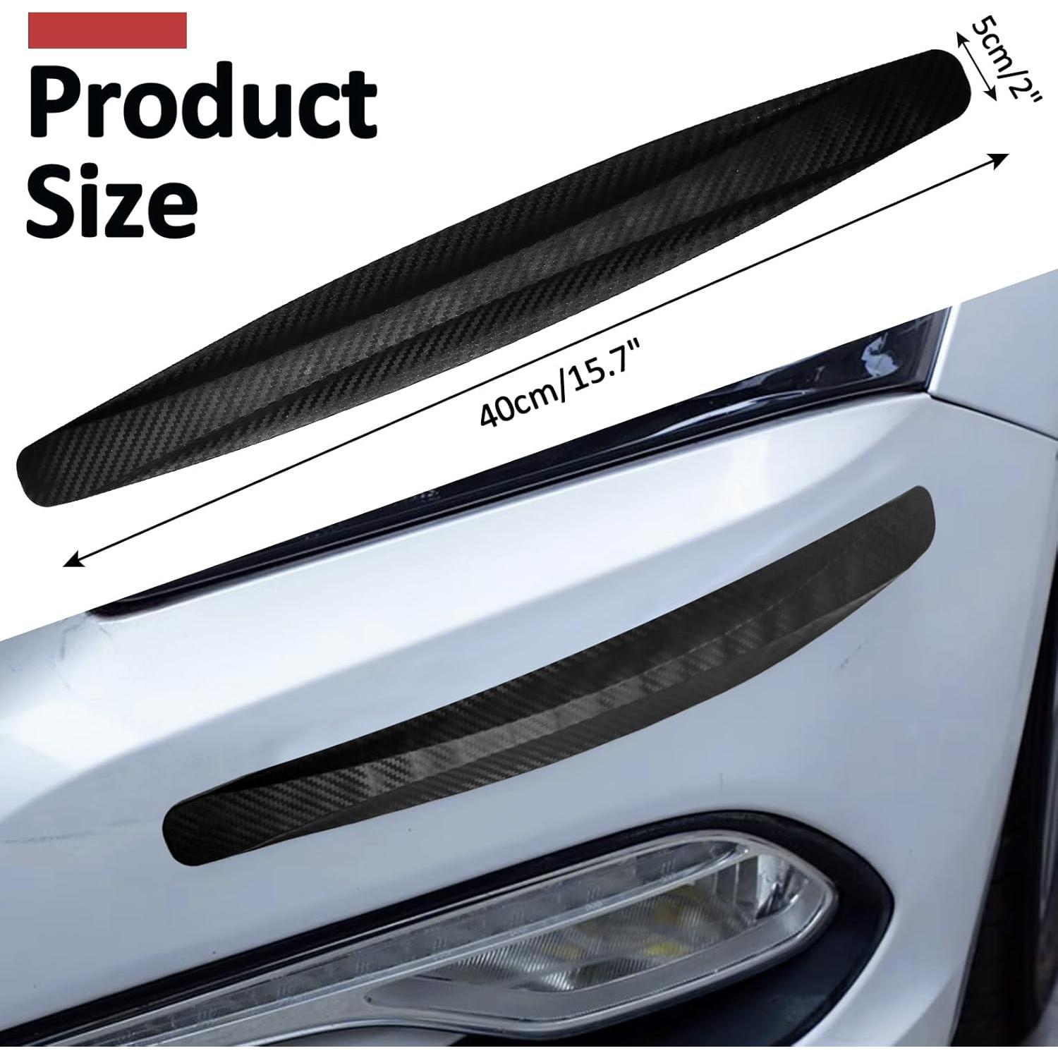 Tira de Protección de Parachoques Bonsicoky 2 Paquete Negro