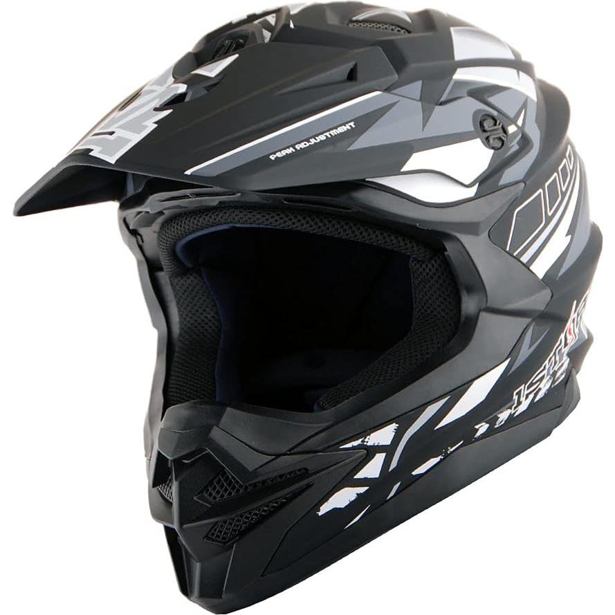 Casco 1Storm HF803 Motocross Adulto Negro Mate 53-54 cm