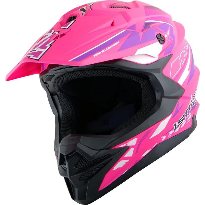 Casco de Motocross 1Storm HF803 Negro Mate S