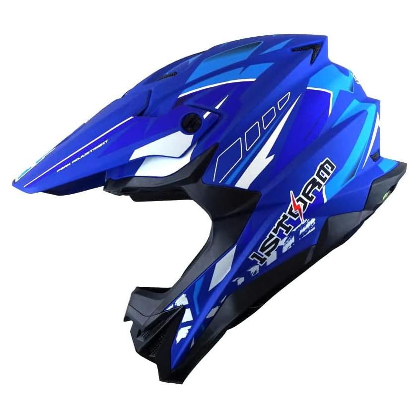 Casco 1Storm HF803 Motocross Adulto Negro Mate 53-54 cm