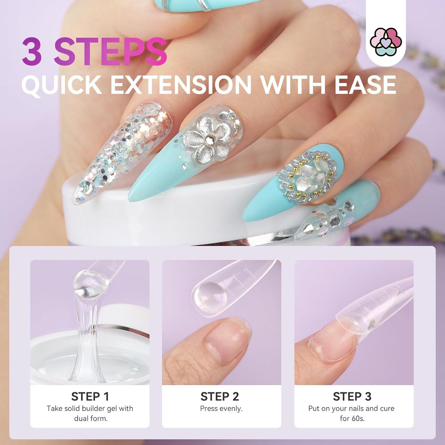 Gel Constructor Sólido para Uñas SAVILAND 60g 3D No Pegajoso