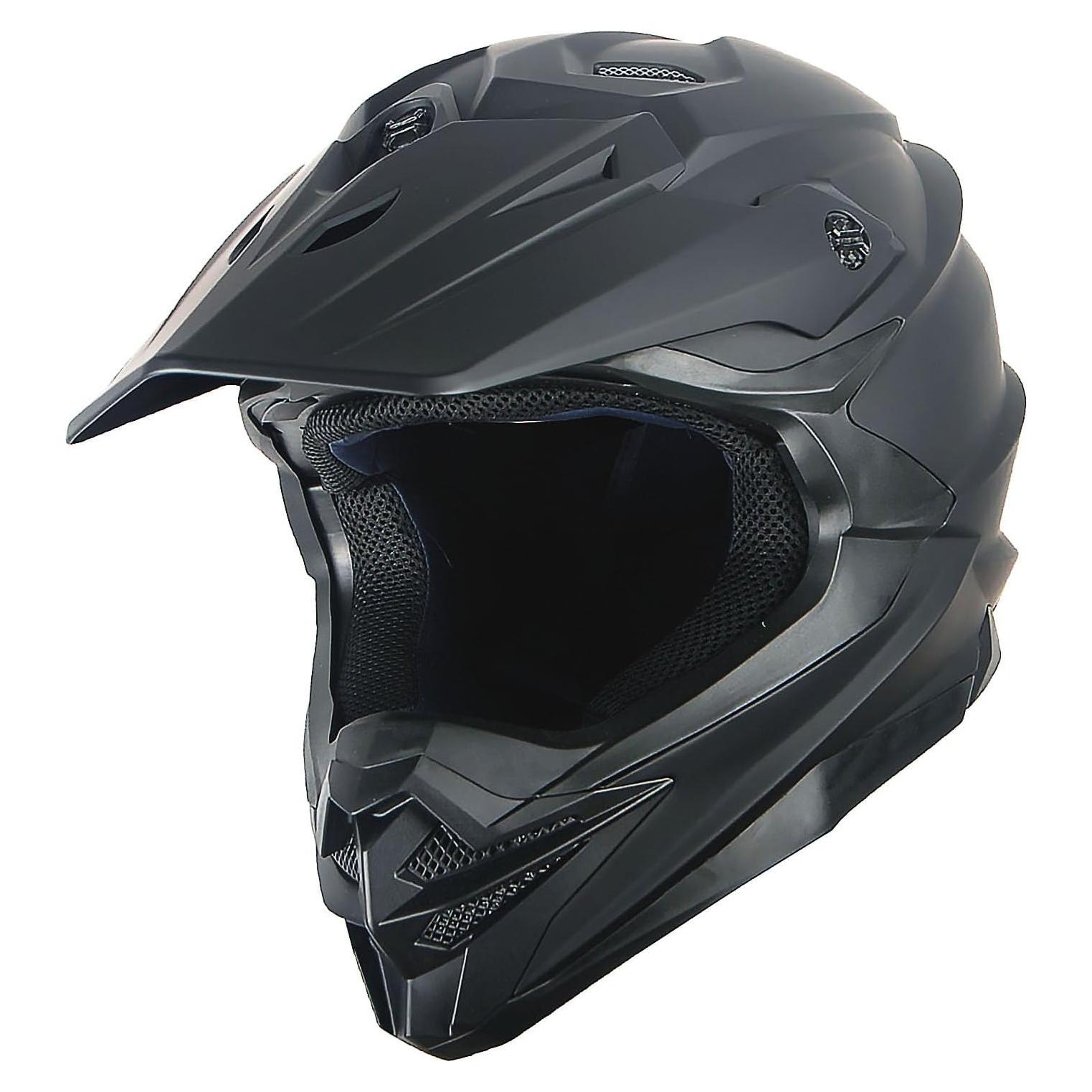 Casco 1Storm HF803 Motocross Adulto Negro Mate