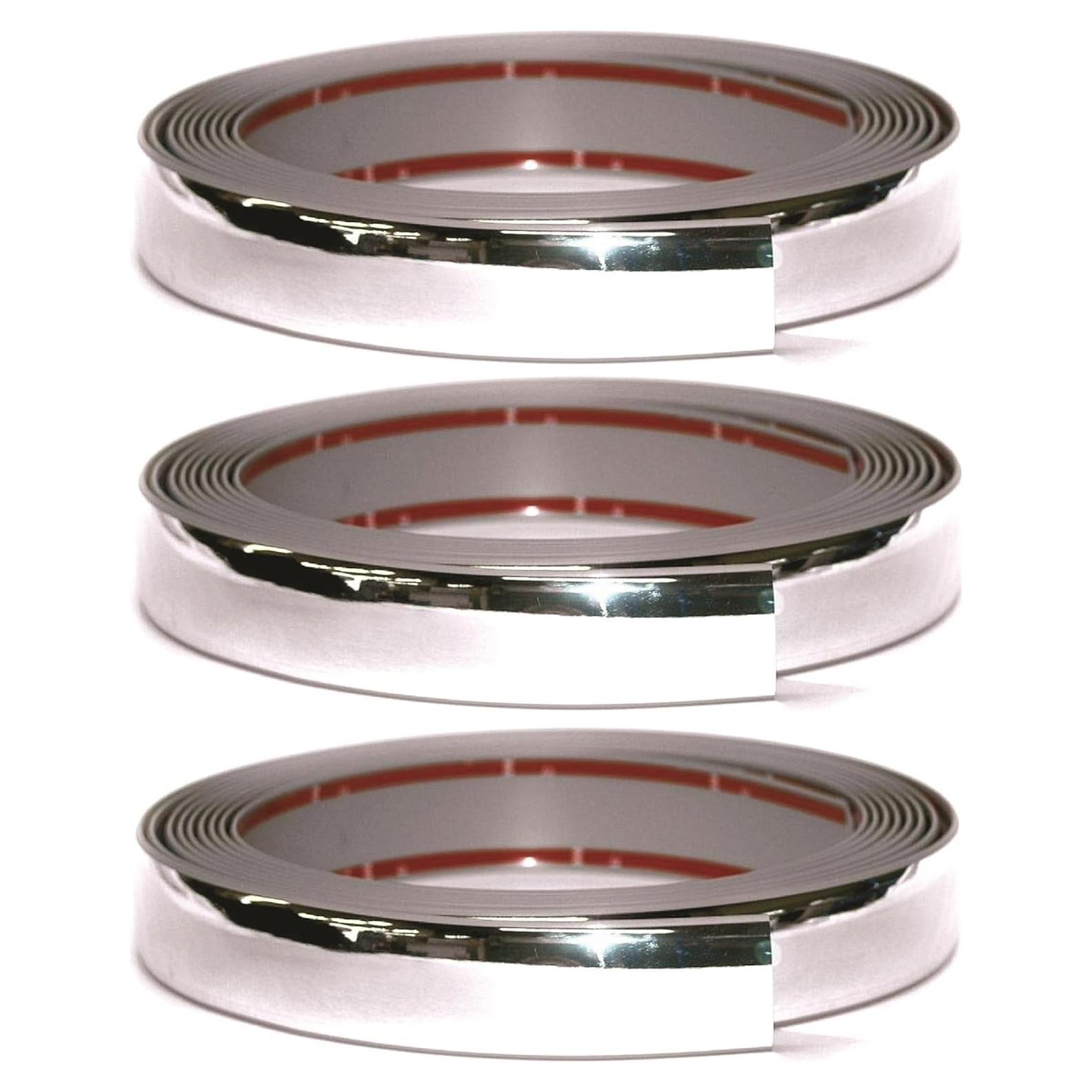 Protector de Bisel de Puerta de Coche OTOLIMAN 15m Cromo