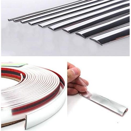 Protector de Bisel de Puerta de Coche OTOLIMAN 15m Cromo