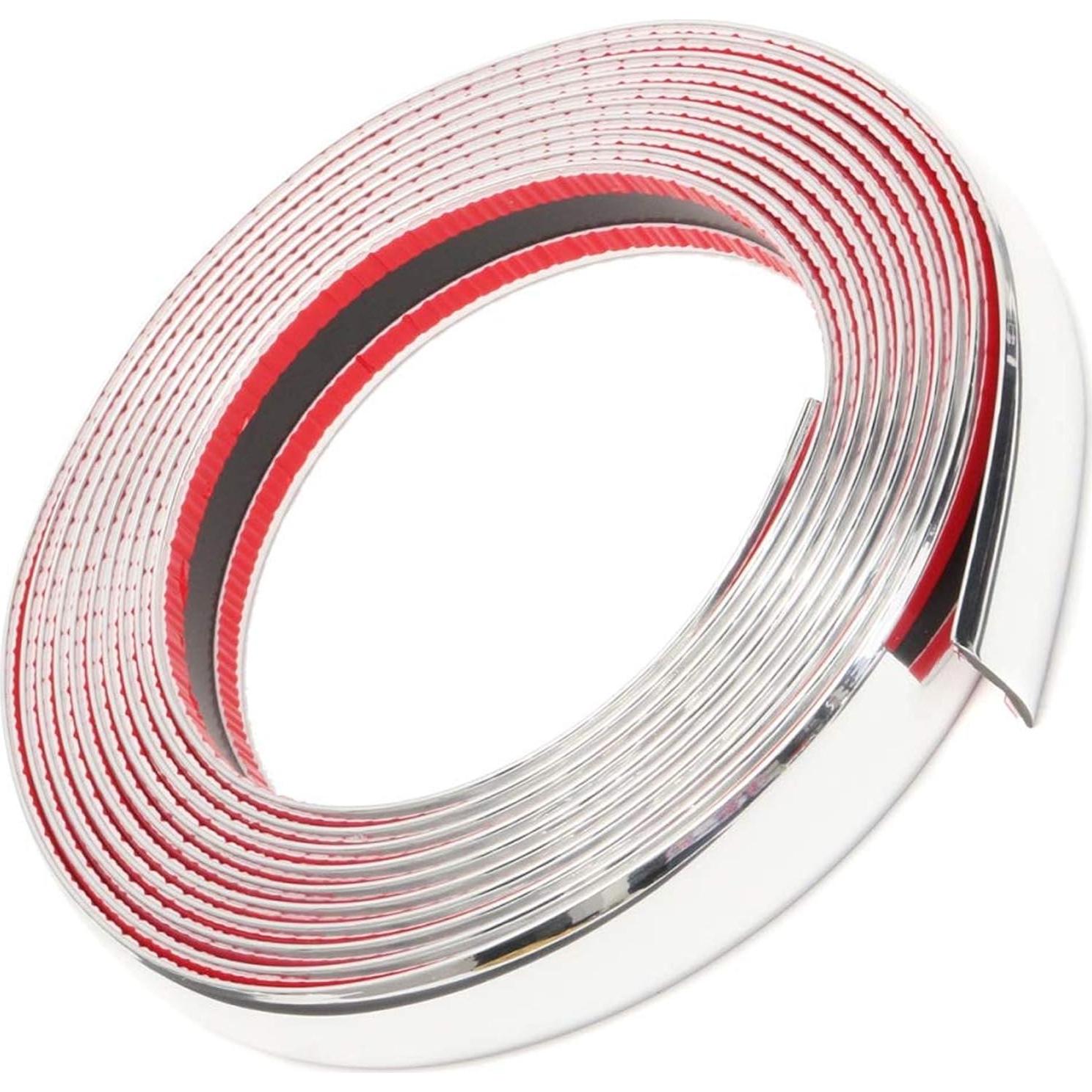 Protector de Bisel de Puerta de Coche OTOLIMAN 15m Cromo