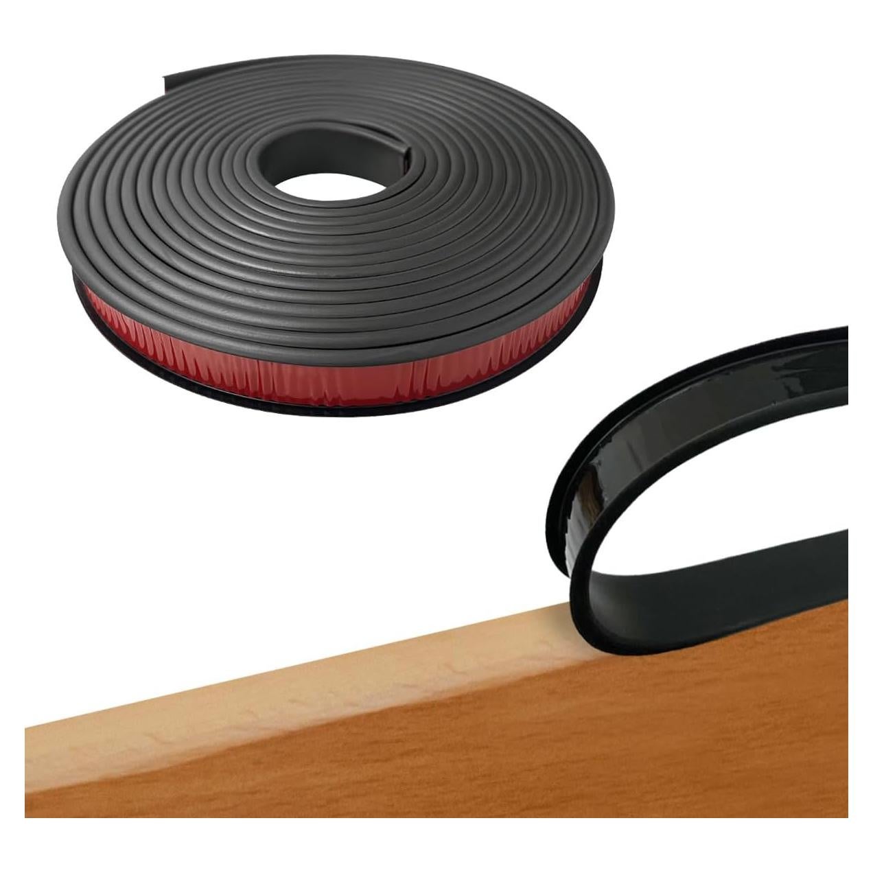 Banda de Bisel Flexible Autoadhesiva TPE 5m 18mm Negro