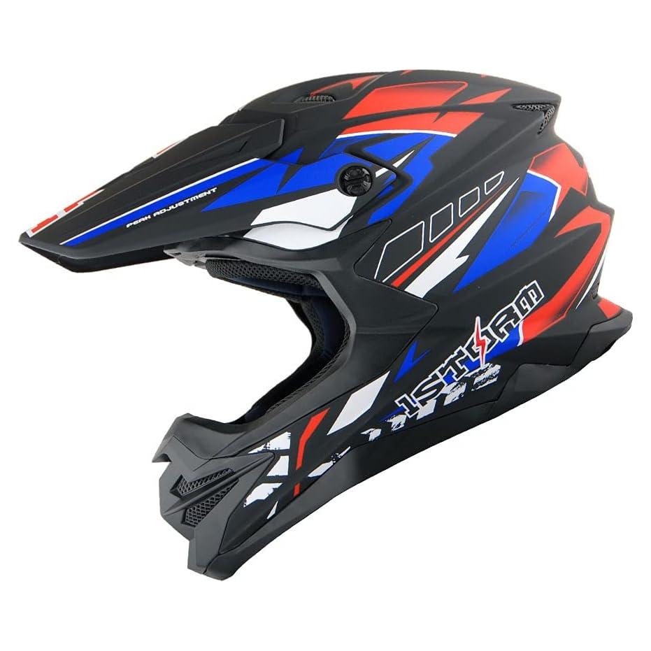 Casco 1Storm HF803 Motocross Adulto Negro Mate S