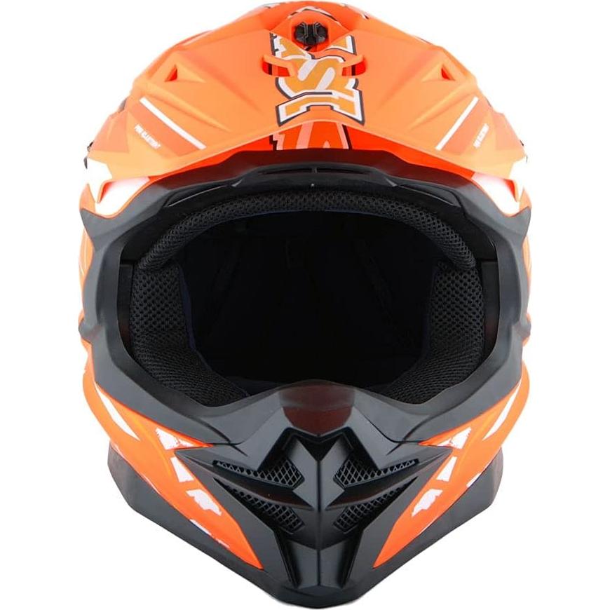 Casco Motocross 1Storm HF803 Negro Mate S 53-54 cm