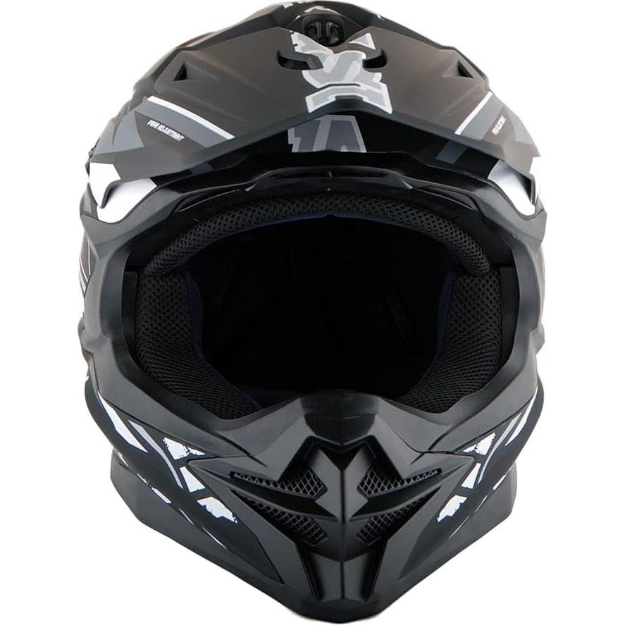 Casco Motocross 1Storm HF803 Negro Mate Pequeño
