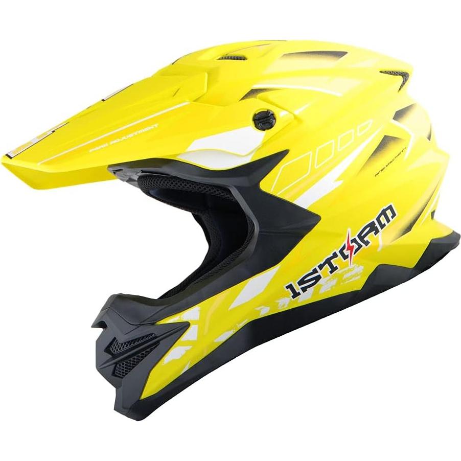 Casco 1Storm HF803 Motocross Adulto Negro Mate 53-54 CM