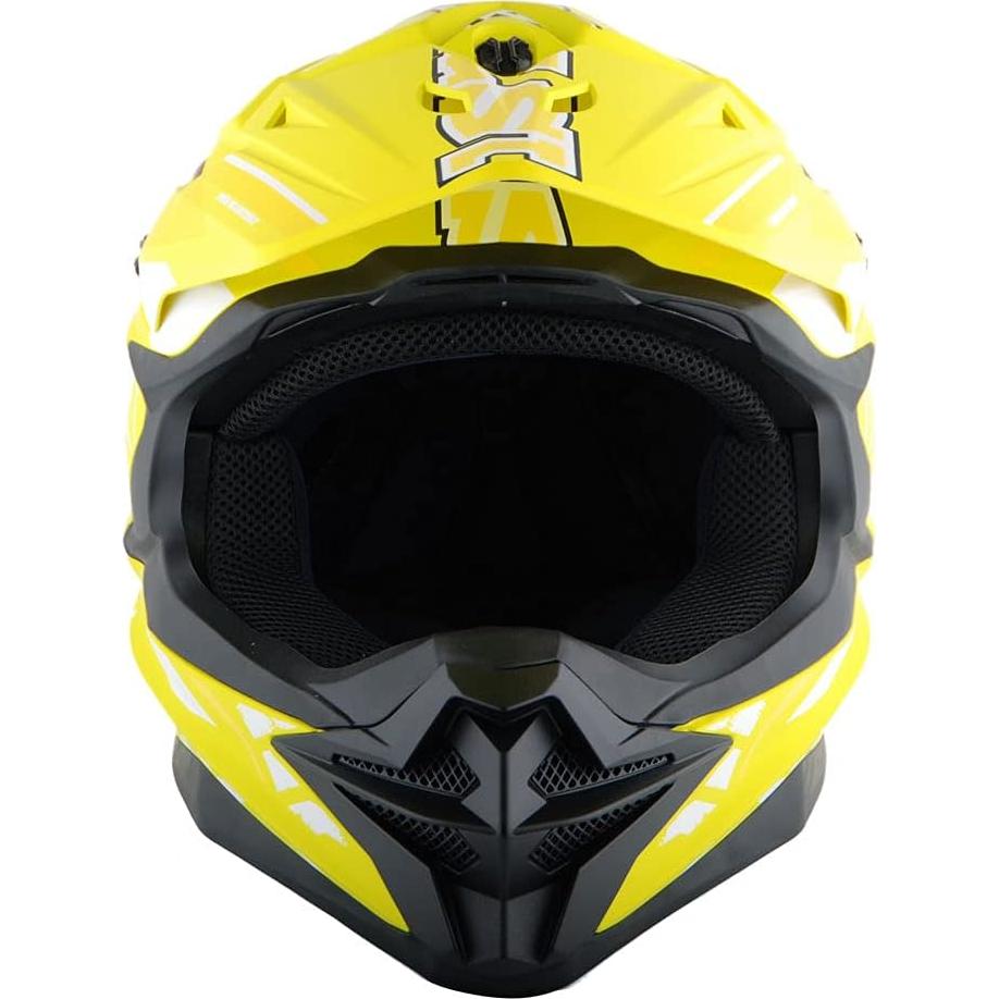 Casco 1Storm HF803 Motocross Adulto Negro Mate 53-54 CM