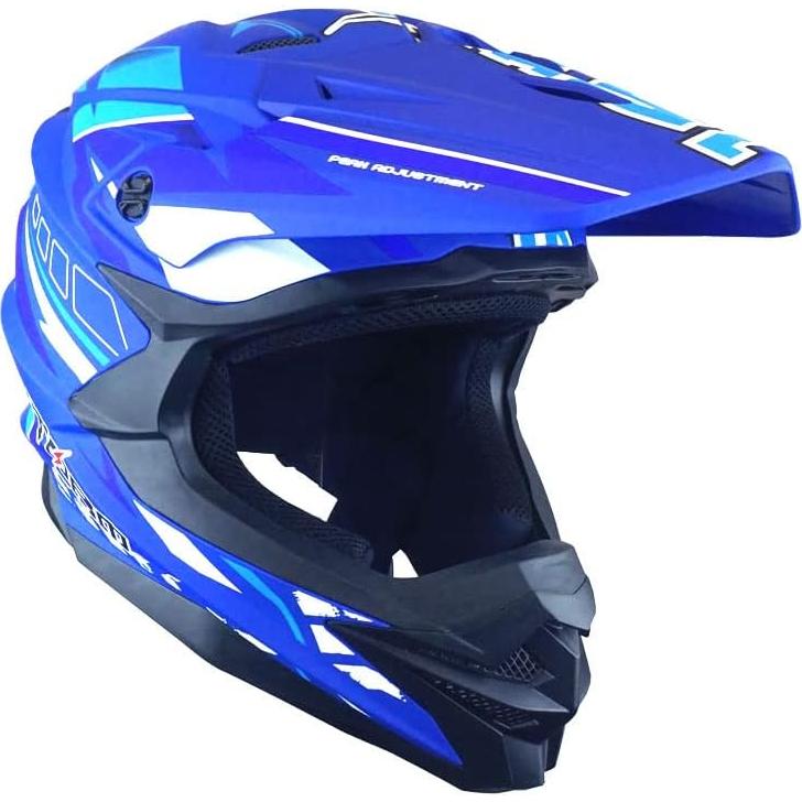 Casco de Motocross 1Storm HF803 Pequeño Negro Mate