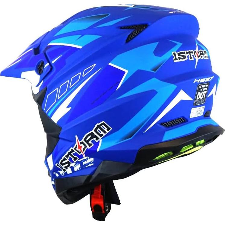 Casco de Motocross 1Storm HF803 Pequeño Negro Mate