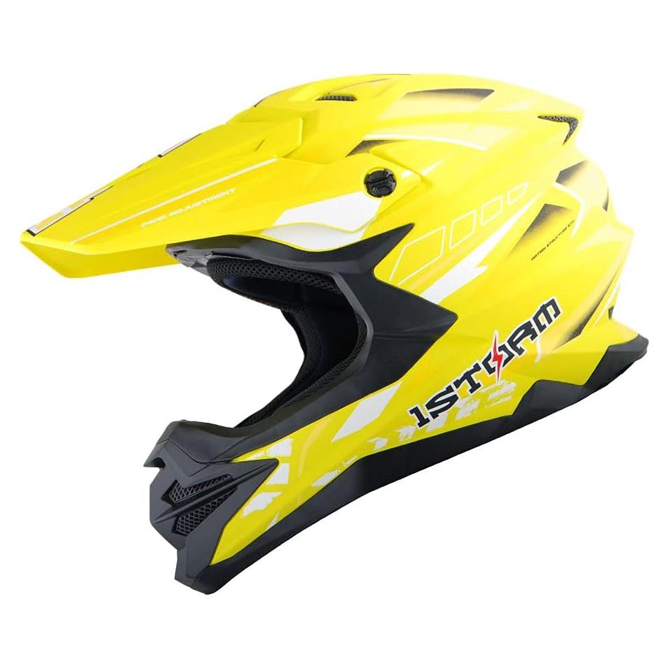 Casco de Motocross 1Storm HF803 Negro Mate 53-54 cm