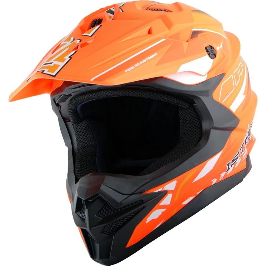 Casco de Motocross 1Storm HF803 Negro Mate Pequeño