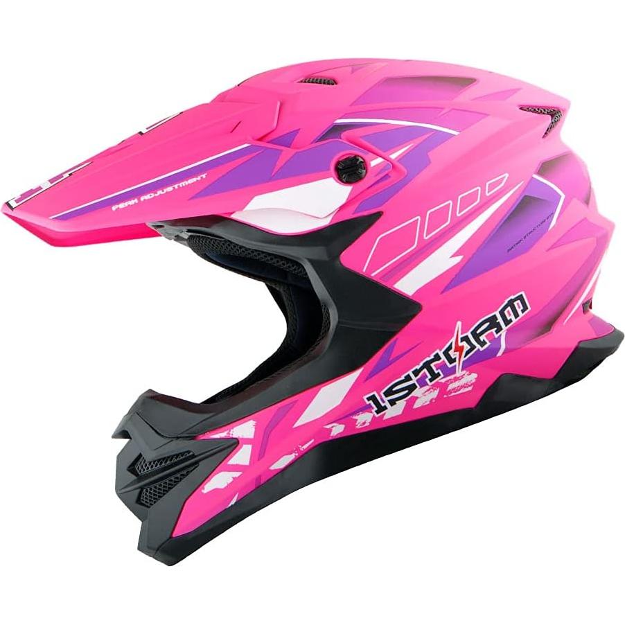 Casco 1Storm HF803 Motocross Adulto Negro Mate