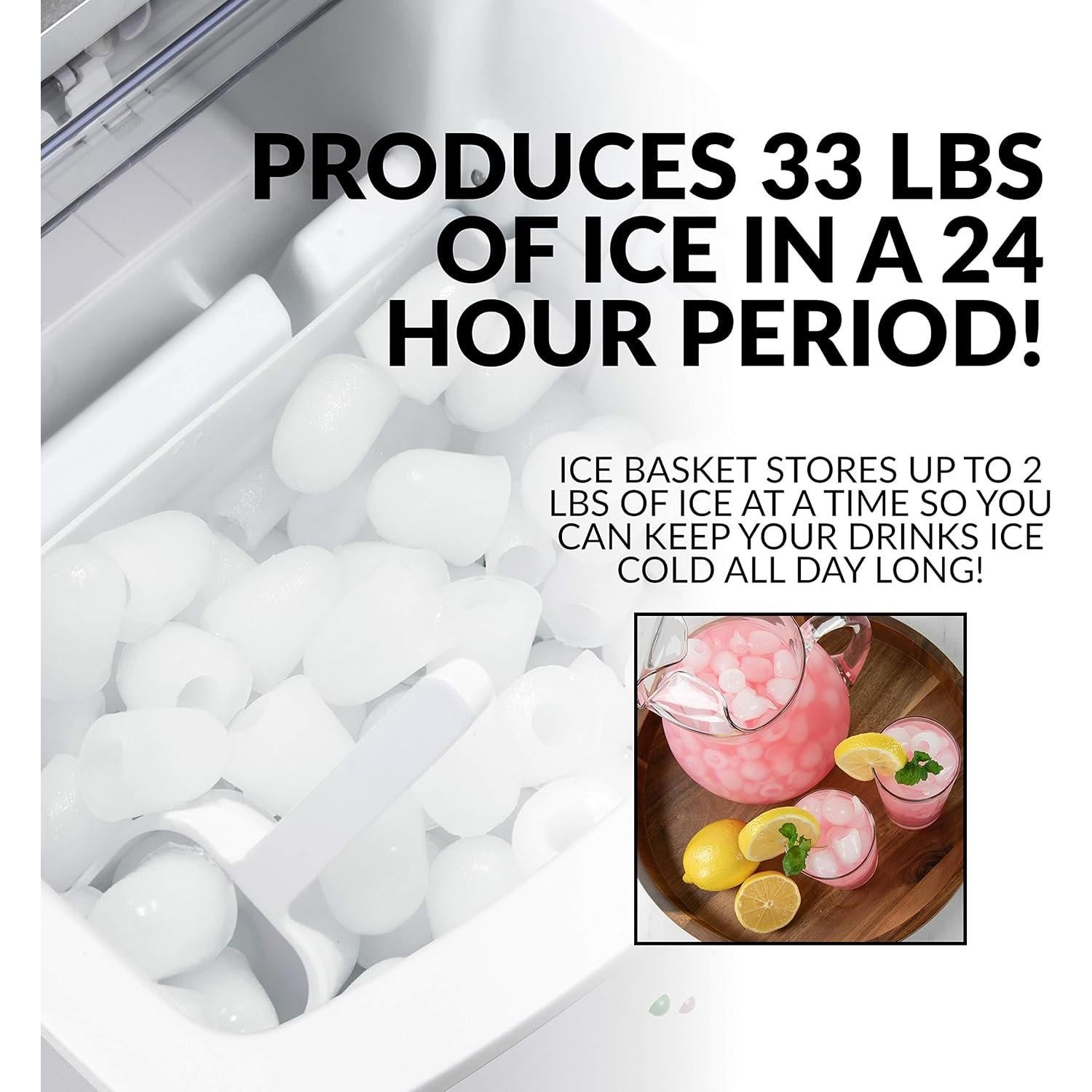 Máquina de Hielo Igloo IGLICEB33SS - 14,97 kg/día - Acero Inoxidable