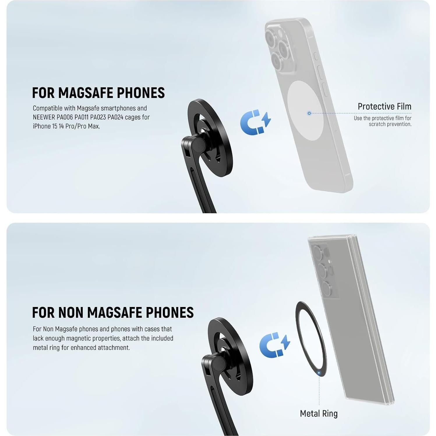 Soporte Magnético para Cuello NEEWER GP16 para Teléfono y Cámara