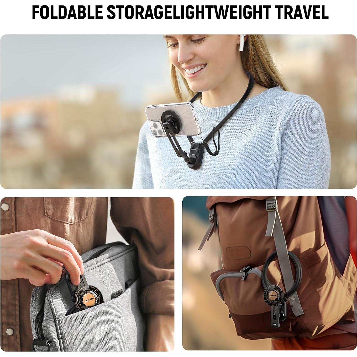 Soporte Magnético para Cuello NEEWER GP16 para Teléfono y Cámara