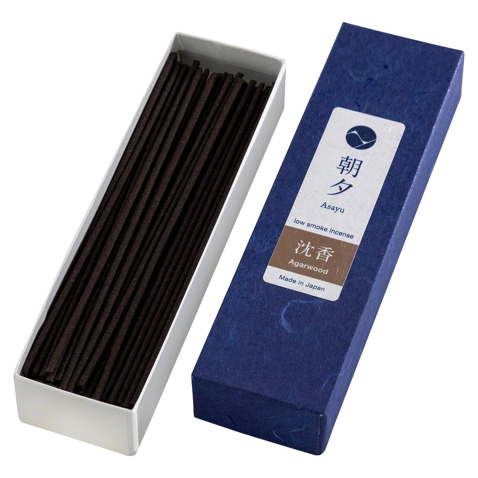 Incienso Natural Bajo Humo Asayu Japón 20g - Agarwood