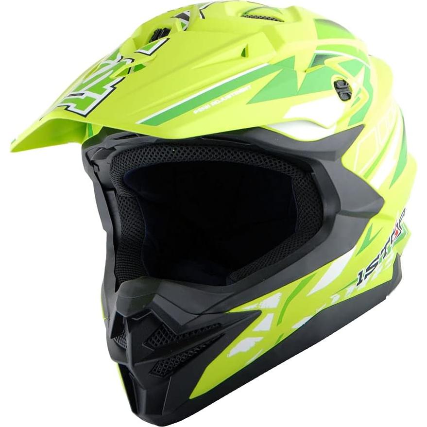 Casco de Motocross 1Storm HF803 Negro Mate S
