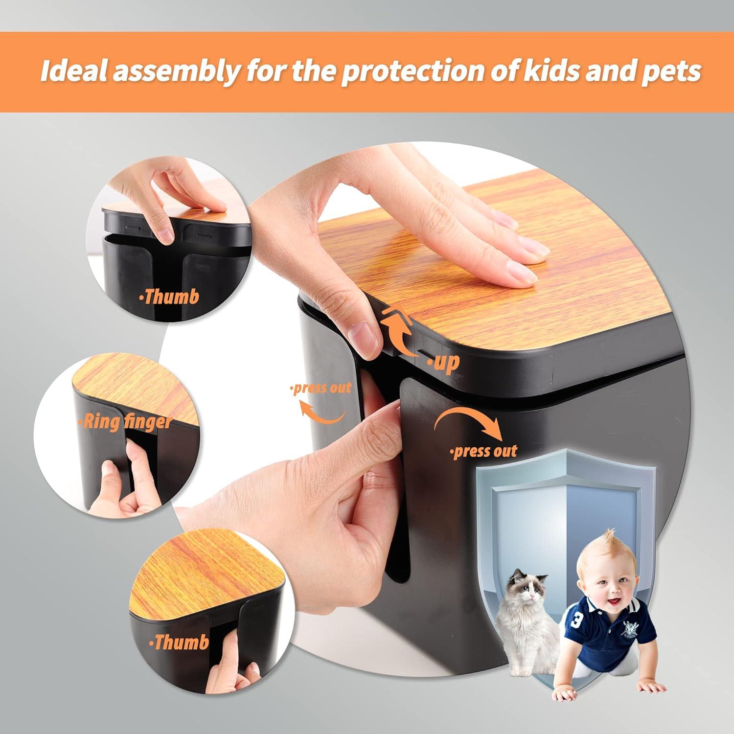 Caja Organizadora de Cables CABLE GARDEN 2 Piezas Negro