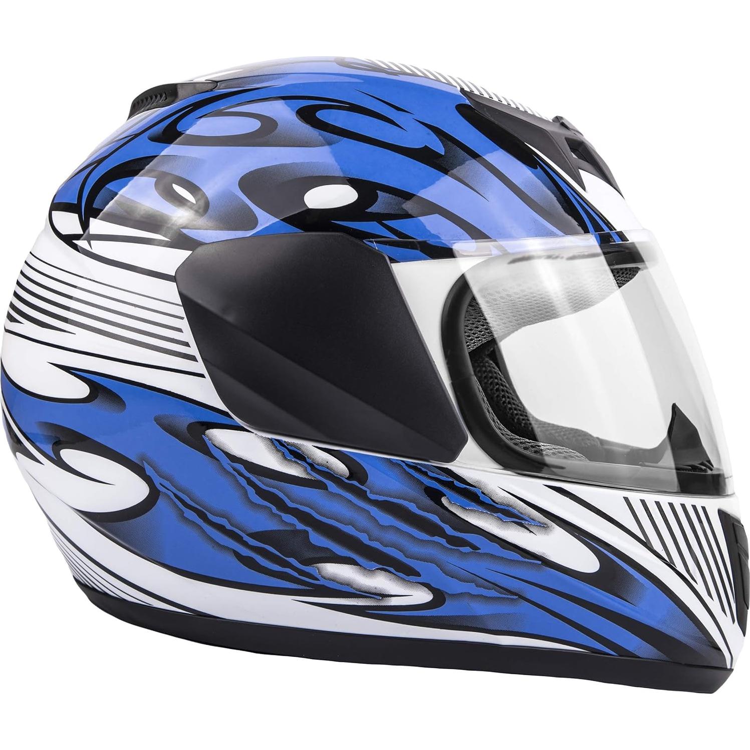 Casco Motocicleta Typhoon Youth Pequeño Negro ABS