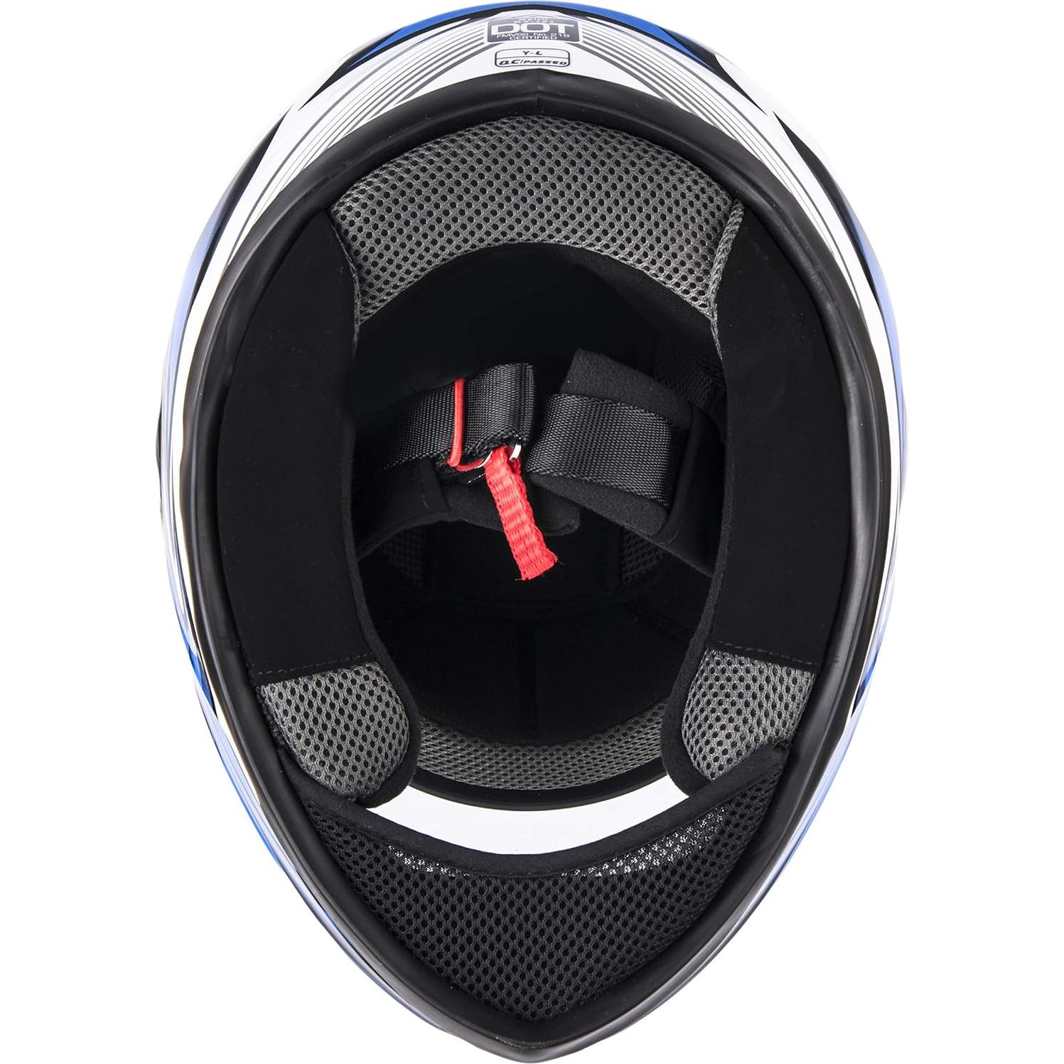 Casco Motocicleta Typhoon Youth Pequeño Negro ABS