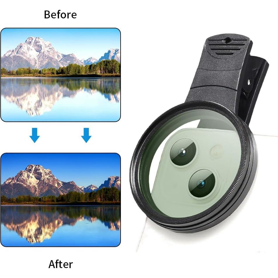 Filtro CPL 52mm EMVANV para Cámara de Teléfono Móvil