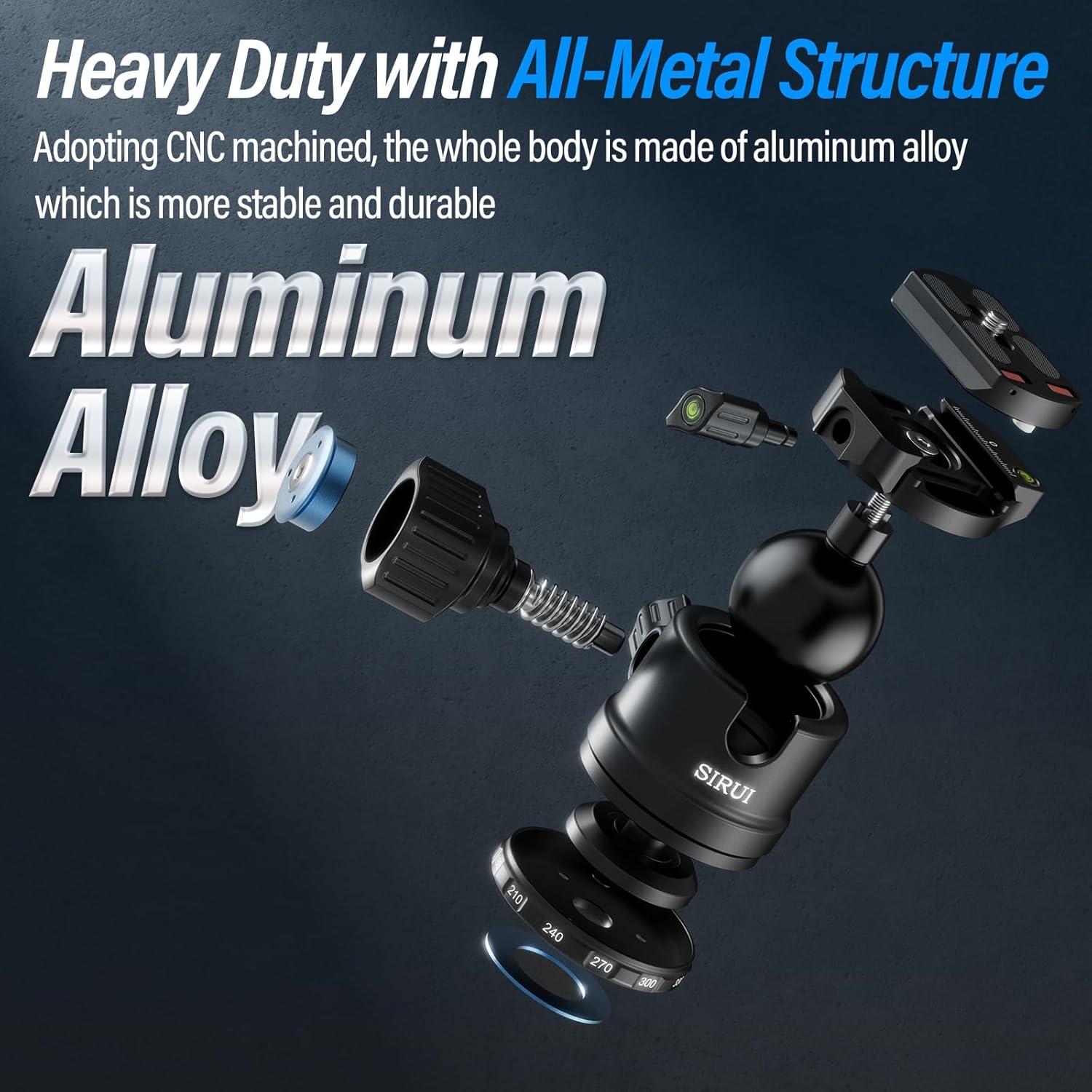 Cabezal de Bola SIRUI AM-40 Profesional 40mm Aluminio 25kg