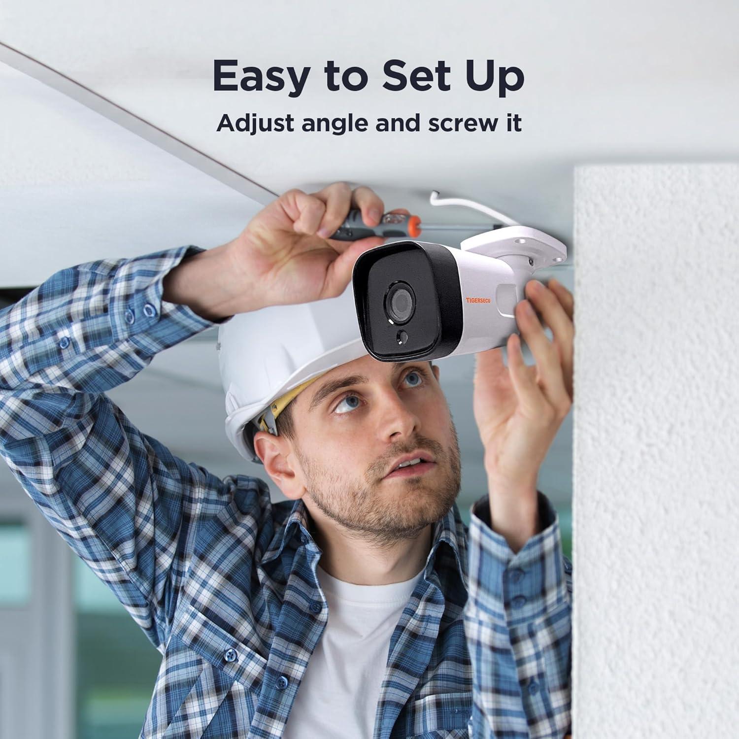 Cámara de Seguridad TIGERSECU 5MP Metal IP66 Interior/Exterior