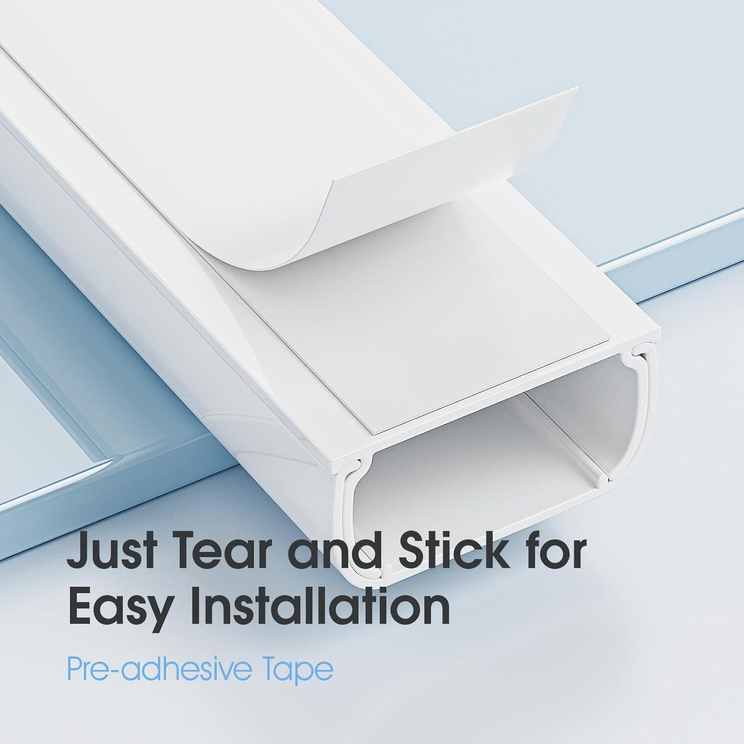 Cubierta de Cables Yecaye 119cm X-Large Pintable Blanca