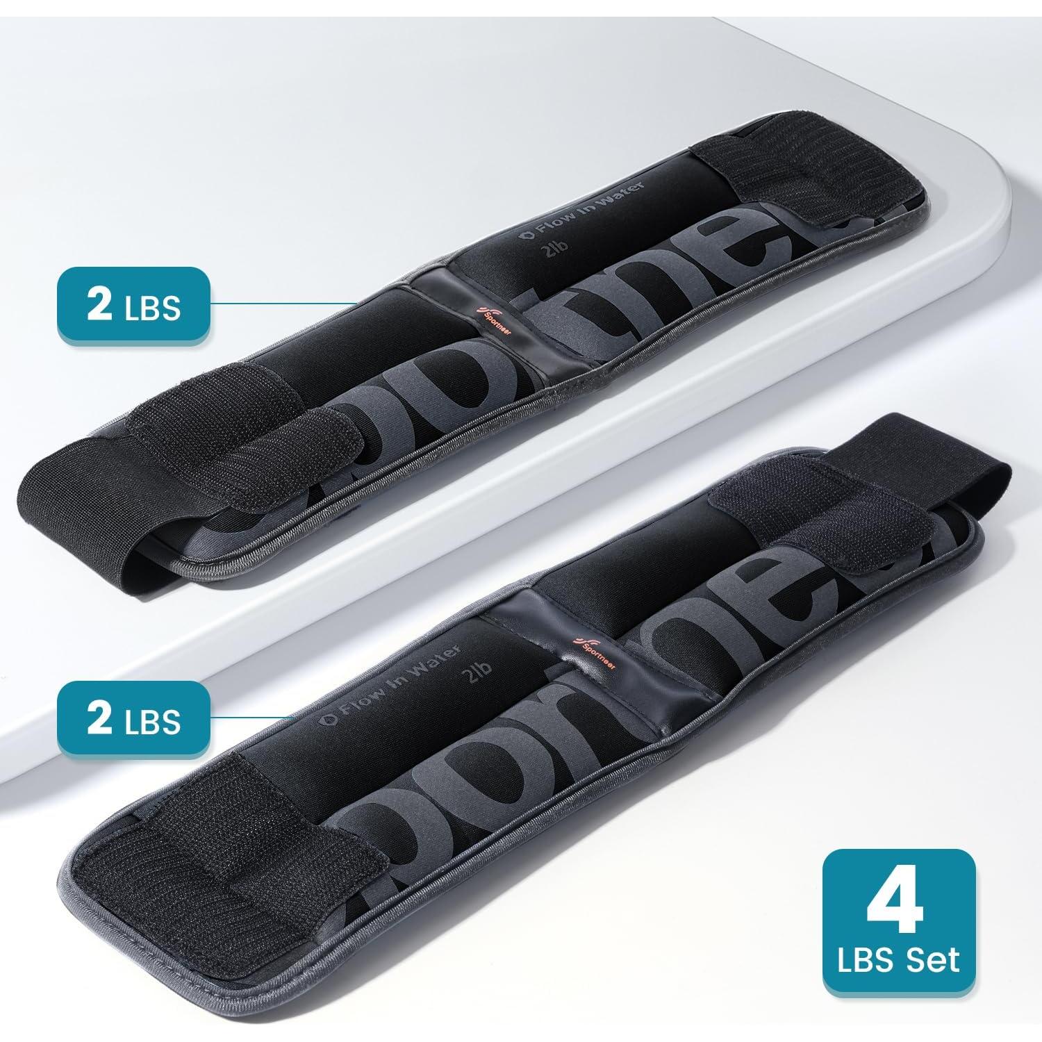 Pesas de Tobillo Sportneer 0.91 kg x 2 Neopreno Ajustables