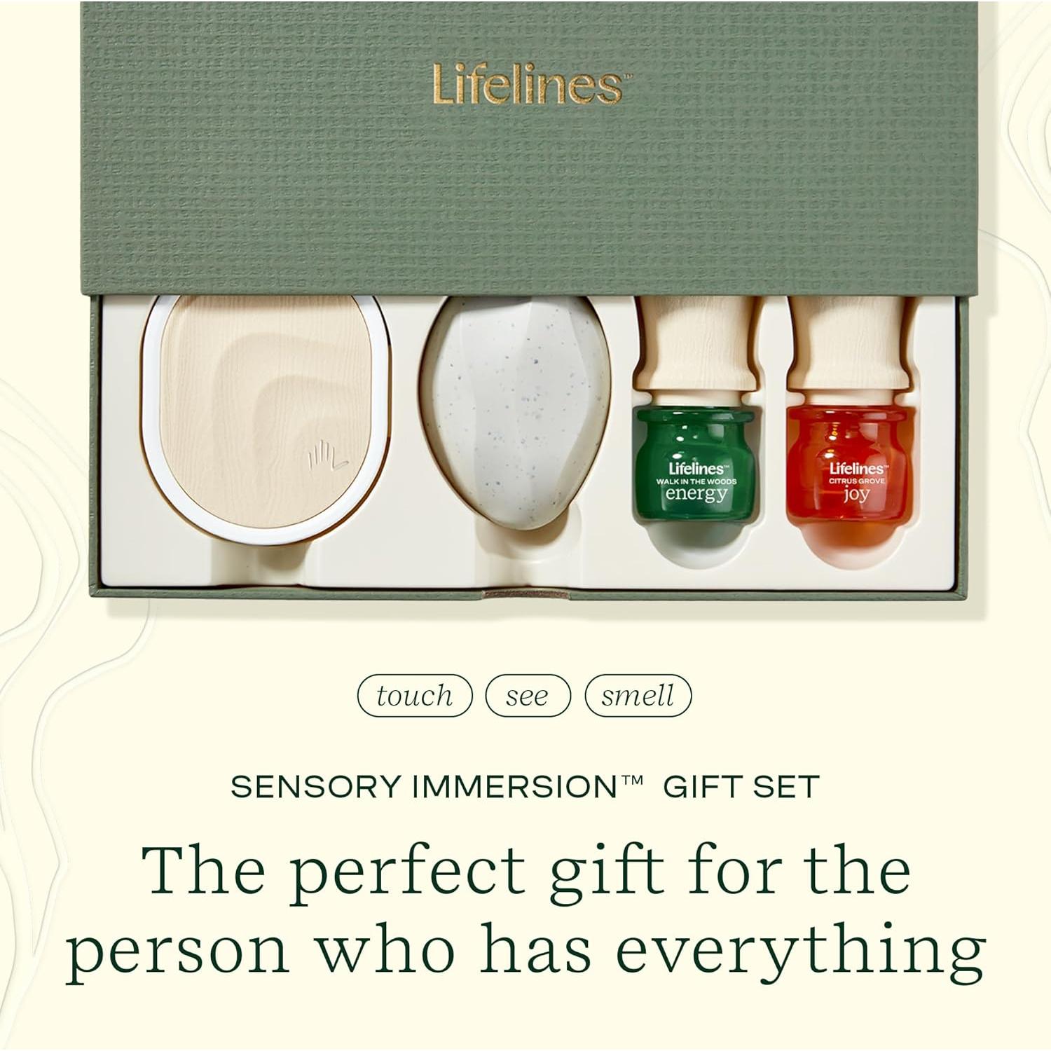 Juego de Regalo Sensorial Lifelines - Difusor Aromaterapia y Aceites